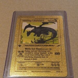 Gold Shining Charizard Card